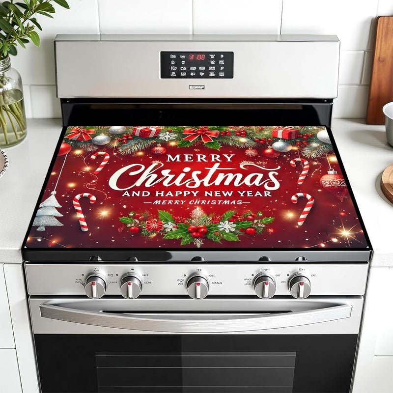 AOHMPT Stove Top Cover for Electric Stove: 28''×20'' Stove Cover Elevate Your Kitchen Reliable Heat Protection,Non-Slip Kitchen Decor (MAI-G2411289) - Image 1